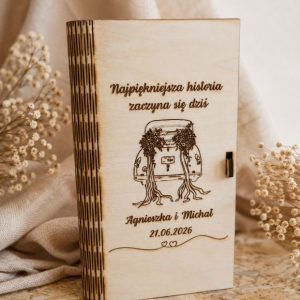 Pudełko-książka na pieniądze „Najpiękniejsza historia”